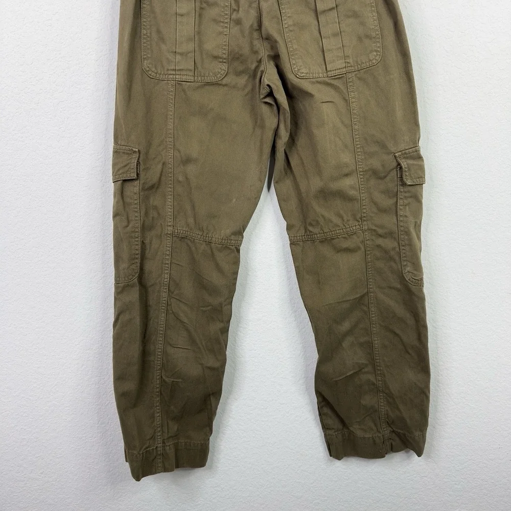 Zara Pants Womens S Green Utility Cargo Gorpcore Hiking Y2K Military Casual - Picture 9 of 11